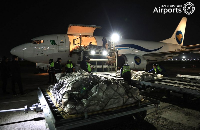 First charter cargo flight completed between Uzbekistan and Pakistan under food program