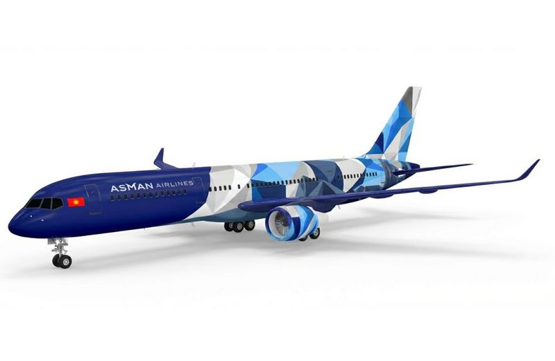 Kyrgyzstan’s Asman Airlines unveiled livery for its future Airbus A321