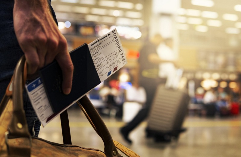Airport passenger boarding pass