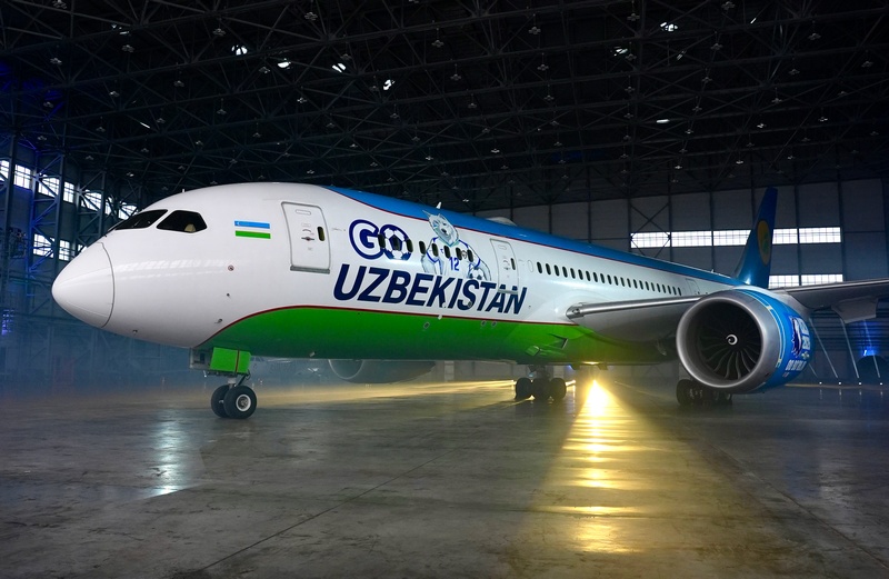 Uzbekistan Airways special Boeing 787 livery to support national team at FIFA World Cup 2026
