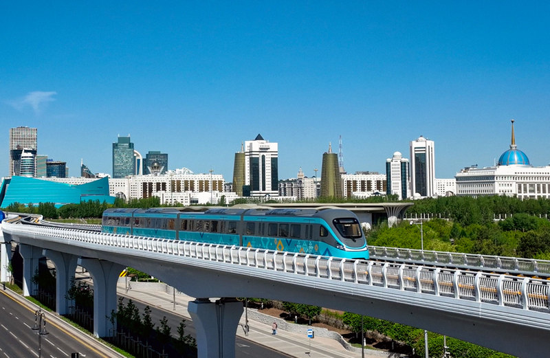 Astana Airport connected to city via automated light rail