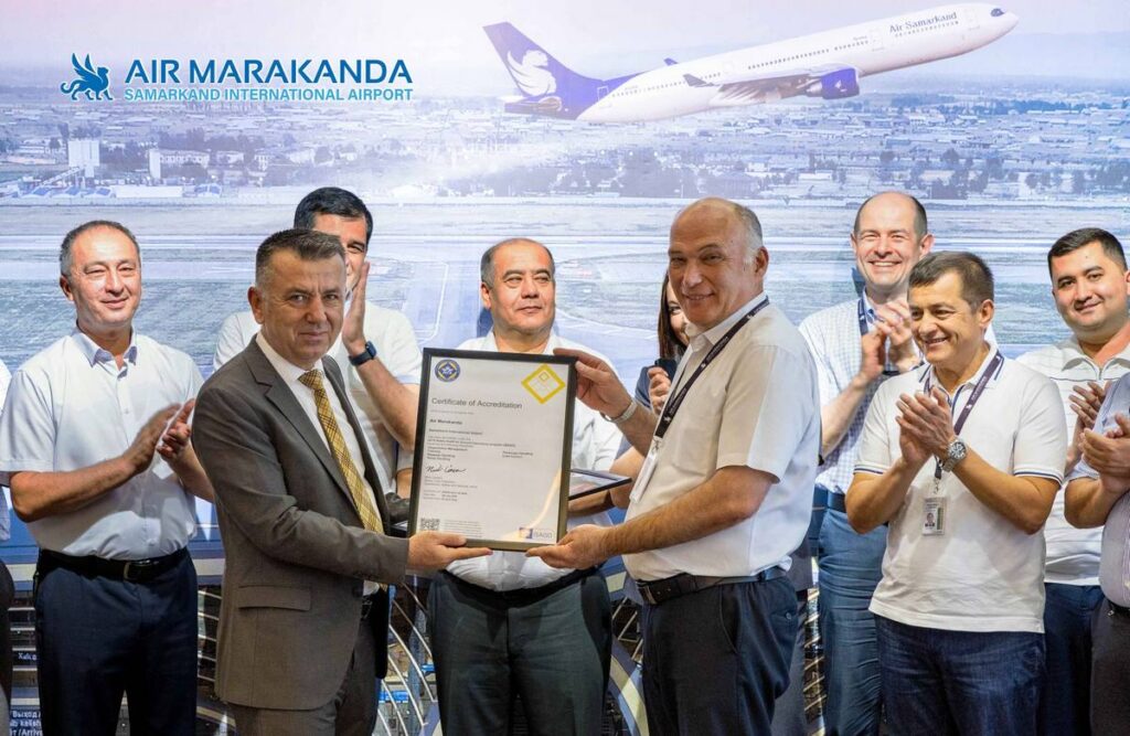 Air Marakada, operator of Samarkand airport, earns IATA ISAGO certification