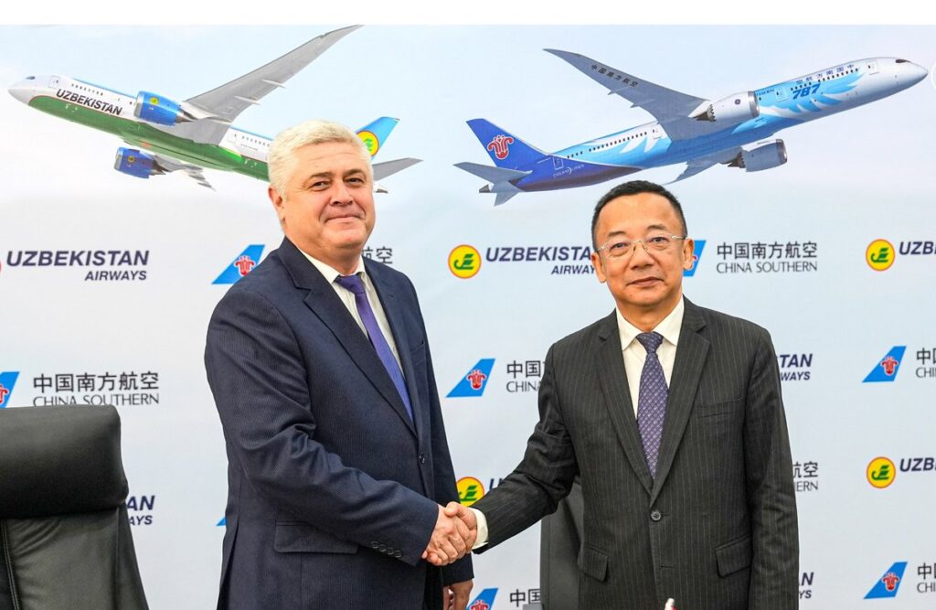 Uzbekistan Airways and China Southern code-share deal takes off